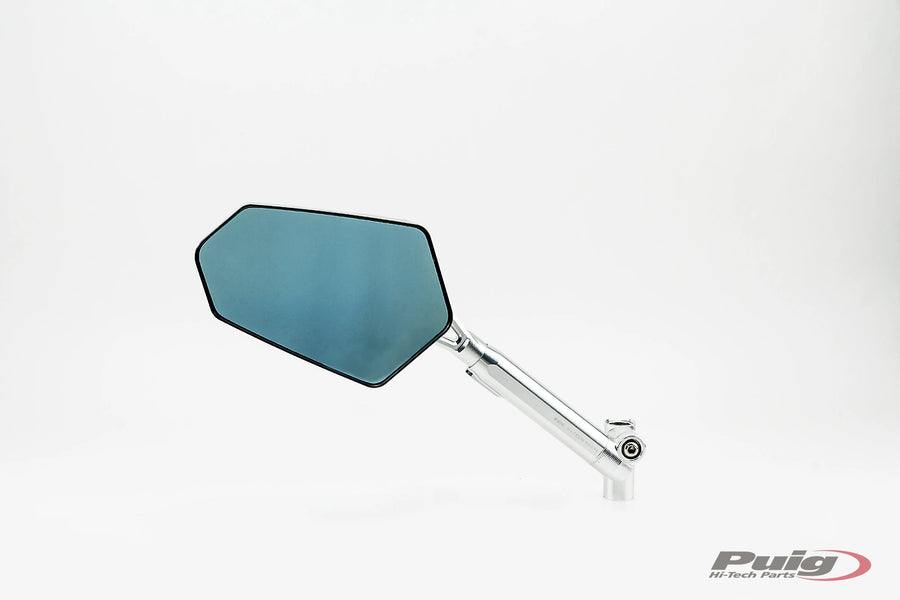 HARLEY-DAVIDSON SPORTSTER S RH 1250 S [2025] - PUIG Explorer achteruitkijkspiegel links | Geanodiseerd aluminium / zwart | PUIG 014DN