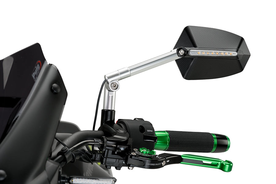 HARLEY-DAVIDSON SPORTSTER S RH 1250 S [2025] - GTI rear view mirror left | Anodized aluminum / black | PUIG 016DN
