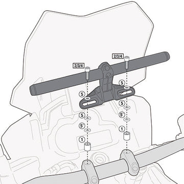 BMW F 800 GS [2008–2017] – Montagekit für Smart Bar oder Smart Mount