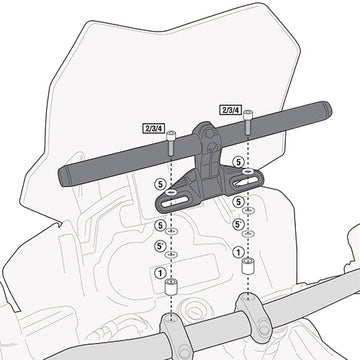 KTM Adventure 790 [GIVI] - Montagekit für Smart Bar oder Smart Mount