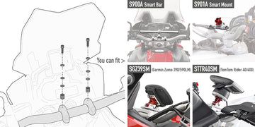 Ducati Hypermotard 1100 [2012–2014] – Montagekit für Smart Bar oder Smart Mount