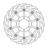 Bmw M 1000 R ABS [2025, 2025-2026] - FLAME floating aluminum brake disc - surface: black, silver - item no. 113209 – picture 9
