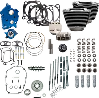 Harley-Davidson FLHTCUTG 1750 Tri Glide Ultra Anniversary 107 [2018] - 132" Power Package Motorleistungs-Kit – Oberfläche: Schwarz, Hervorgehobene Lamellen – Bild 7