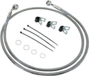 harley davidson flst [DRAG SPECIALTIES] – Edelstahl-Bremsleitungs-Kit in verlängerter Ausführung-1