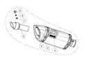 Yamaha XSR 700 [AKRAPOVIC] – Ersatz-Schalldämpfer