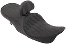 harley davidson flhri [DRAG SPECIALTIES] - Front positioned 2-up touring leather seat with low profile-2