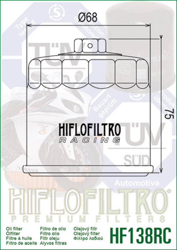 Suzuki SV 650 SV650A [HIFLOFILTRO] - Racing Ölfilter