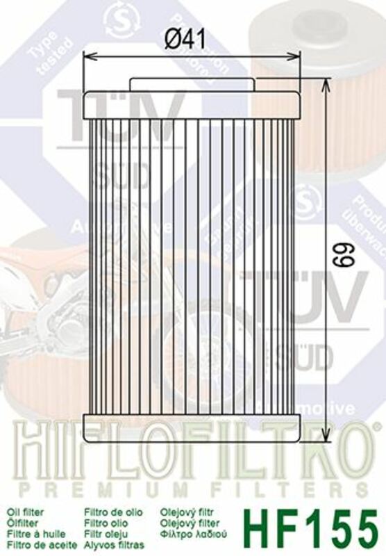 KTM 640 LC4 [HIFLOFILTRO] - Vooraanzicht oliefilter