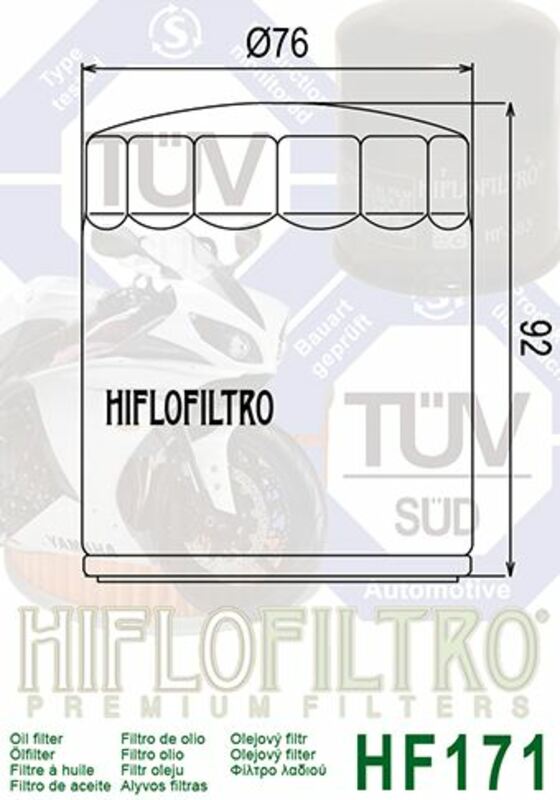 Harley -Davidson Street Bob 114 FXBBS [HiFlofiltro] - oil filter