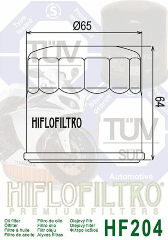 Triumph Tiger 800 XR TIG800 [HIFLOFILTRO] - Racing Ölfilter