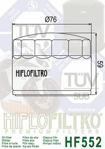 Moto Guzzi 850-T3 California [HIFLOFILTRO] - Detailaanzicht oliefilter