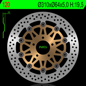 Suzuki Gsf 400 [NG BRAKE DISC] - round floating brake disc