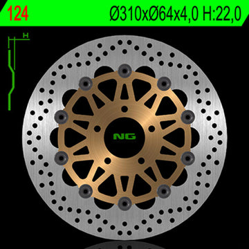 Suzuki Gsx-R [NG BRAKE DISC] - Bremsscheibe schwimmend rund