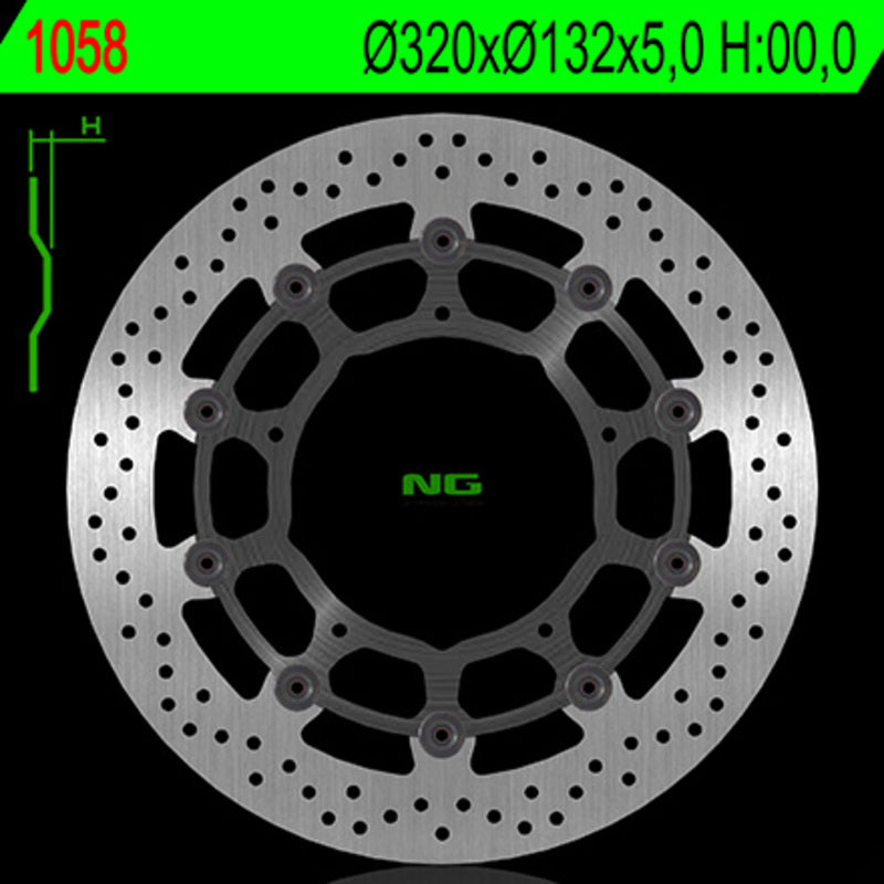 Yamaha Yzf R6 [NG BRAKE DISC] - round floating brake disc