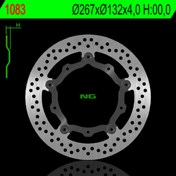 Yamaha T-Max 560 Tech Max [NG BRAKE DISC] - Bremsscheibe schwimmend rund