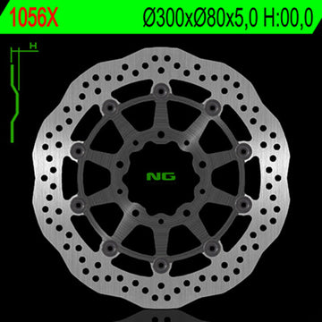 Kawasaki Er 6 F [NG BRAKE DISC] - Bremsscheibe Wave schwimmend