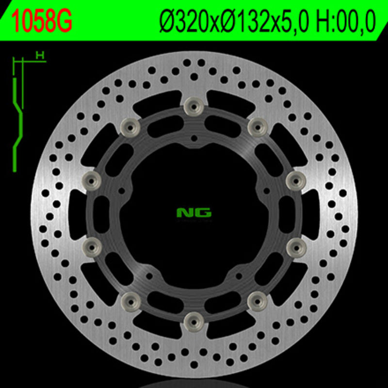 Yamaha Yzf R6 [NG BRAKE DISC] - Bremsscheibe schwimmend rund