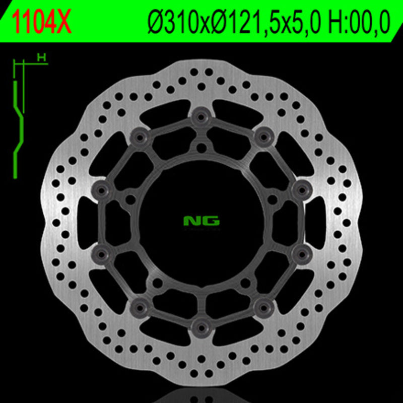 Suzuki Gsf 650 [NG BRAKE DISC] - Bremsscheibe Wave schwimmend