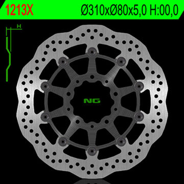 Kawasaki Versys 1100 [NG BRAKE DISC] - Bremsscheibe Wave schwimmend