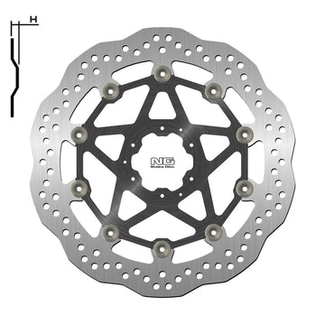 Honda Crf 1100 [NG BRAKE DISC] - Bremsscheibe Wave schwimmend