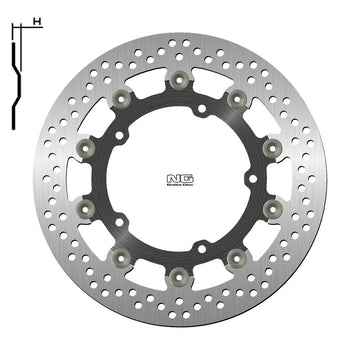 Yamaha Fz 600 S Fazer [NG BRAKE DISC] - Bremsscheibe schwimmend rund
