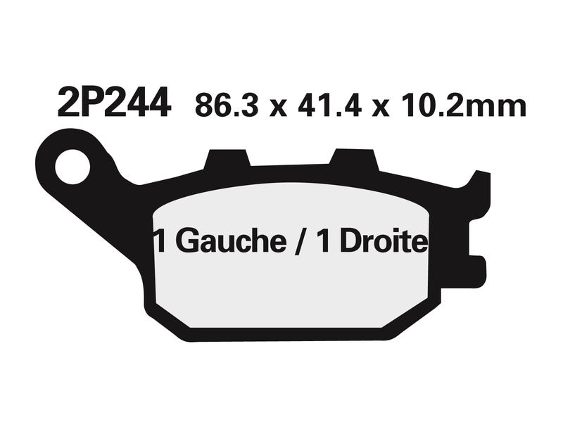 Kawasaki Ninja 650 Ex650 [Nissin] - semi -metallic brake pads