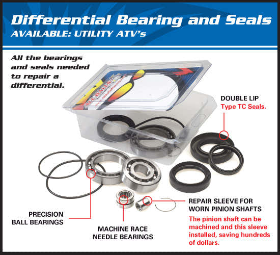 POLARIS RZR 900 [2015-2020] - Differential bearing and seal kit