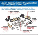 Yamaha Grizzly 660 [ALL BALLS] - REAR SUSPENSION BEARINGS YAMAHA YFM 450/550/660/700