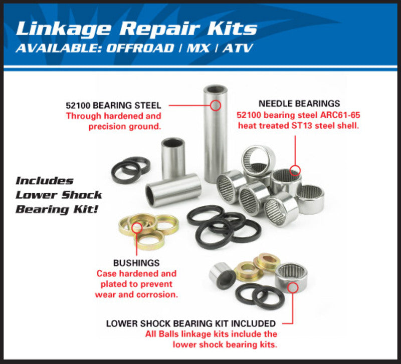 Yamaha Tt 125 [ALL BALLS] - Reparatursatz für Aufhängungsgestänge Yamaha TTR125