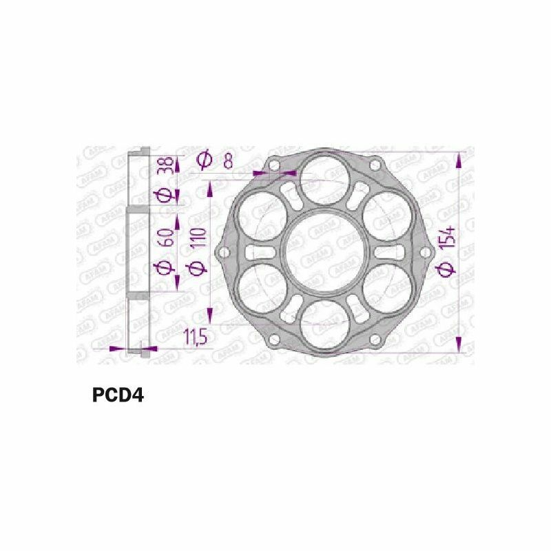 Ducati Monster 1200 [AFAM] - Kettenradabdeckung - Typ 51804/51803