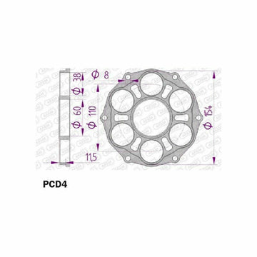 Ducati Monster 1200 [AFAM] - Kettenradabdeckung - Typ 51804/51803 - 0
