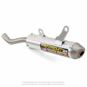 Yamaha YZ 250 (CG 17) [2004] - 304 2-Takter-Schalldämpfer, gebürstetes Aluminium