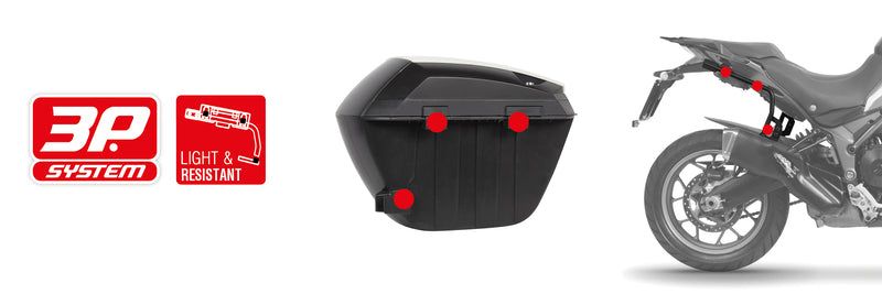 Honda X-Adv [SHAD] - SH23 zijkoffer zwart 5kg 23L
