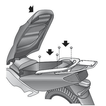 Yamaha T-MAX 500 (SJ01/SJ03/SJ05) [2001-2007] [SHAD] - Top Master mounting kit