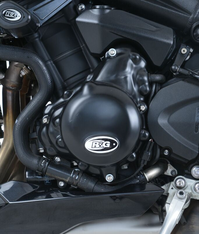 Triumph STREET TRIPLE 660 S ABS A2 [2017-2020] - Left Crankcase Cover Protector Black Triumph