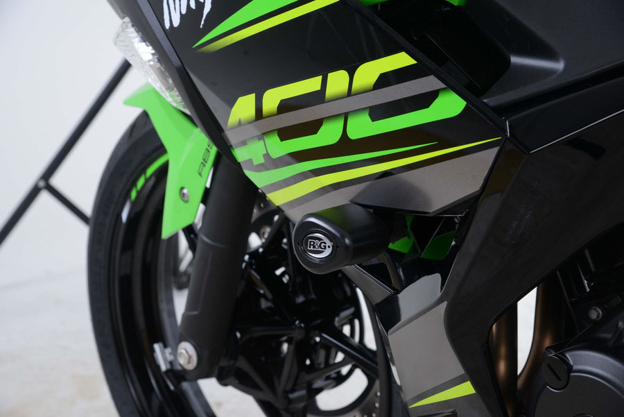 Kawasaki Ninja 500 [2024-2025] - Aero Sturzpad weiß Kawasaki Ninja 400/Z400