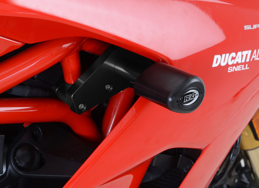 Ducati SuperSport S [2017-2024] - Aero crashpads zwart met gatafdekking Ducati Supersport