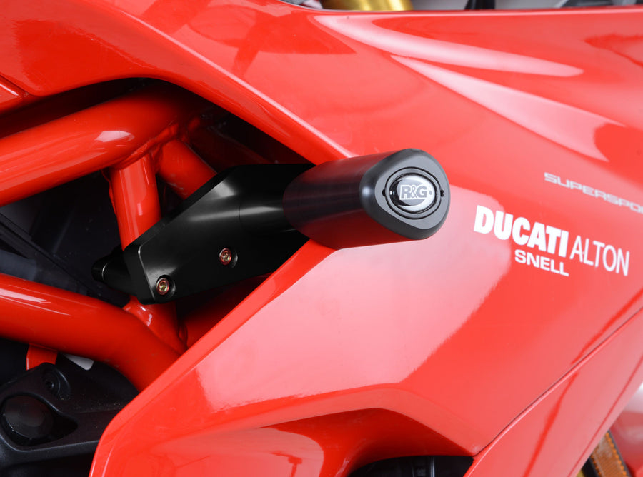 Ducati SuperSport S [2017-2024] - Aero crashpads zwart met gatafdekking Ducati Supersport