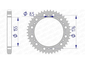 Triumph Sprint 955 [AFAM] - Kettenrad Aluminium Standard - 530