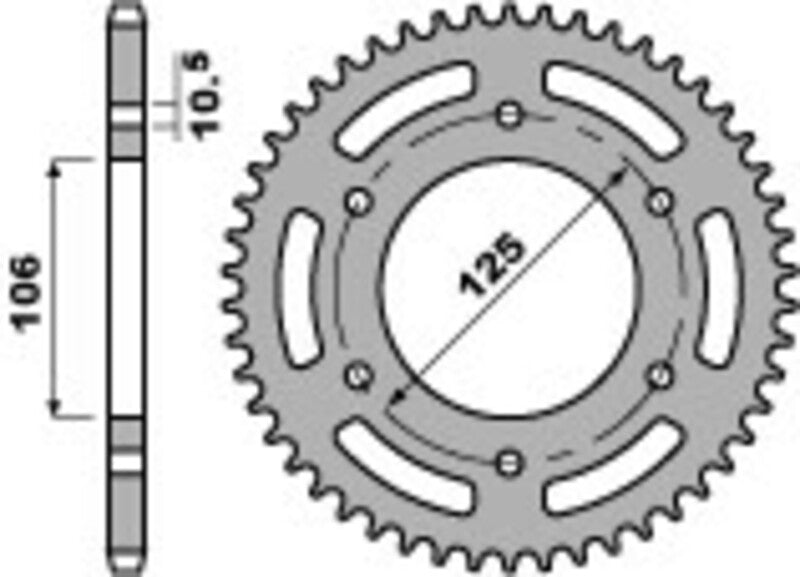 Triumph Trident 660 [PBR] - Sprocket aluminum reinforced - 520