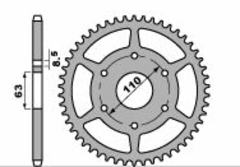 Husqvarna Svartpilen 401 [PBR] - Tandwiel aluminium versterkt - 520