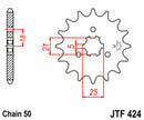 Suzuki GT 550 [JT Sprockets] - Standard steel pinion at the front-2