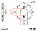 Yamaha SR 500 [JT SPROCKETS] - Standard Stahlritzel vorne-2