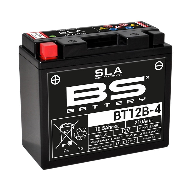 Ducati Monster 1200 [BS BATTERIJ] - SLA Onderhoudsvrije batterij fabrieksgeactiveerd - BT12B-4