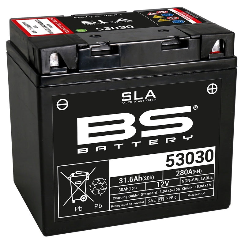 Moto Guzzi Le Mans 850 [BS BATTERIJ] - SLA Onderhoudsvrije batterij fabrieksgeactiveerd - 53030