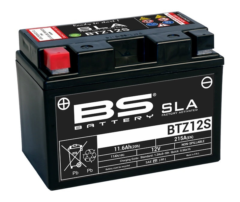 Yamaha T-Max 560 Tech Max [BS BATTERY] - SLA Maintenance Free Battery Factory Activated - BTZ12S
