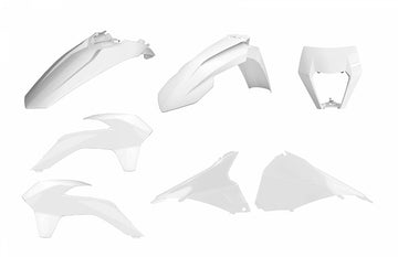 KTM 250 EXC-F SIX Days [2014-2016] - Enduro Restyling Plastik-Kit Weiß KTM EXC