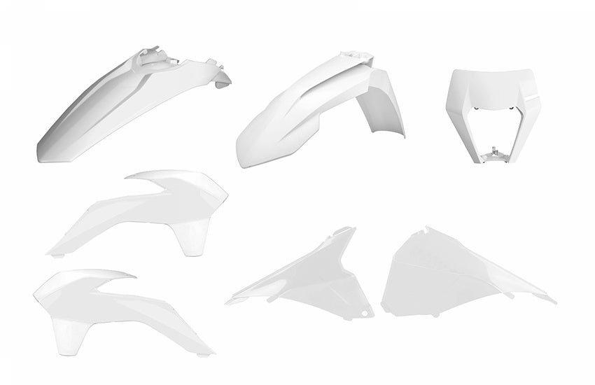 KTM 500 EXC SIX DAYS [2014-2016] - Enduro Restyling Plastic Kit White KTM EXC