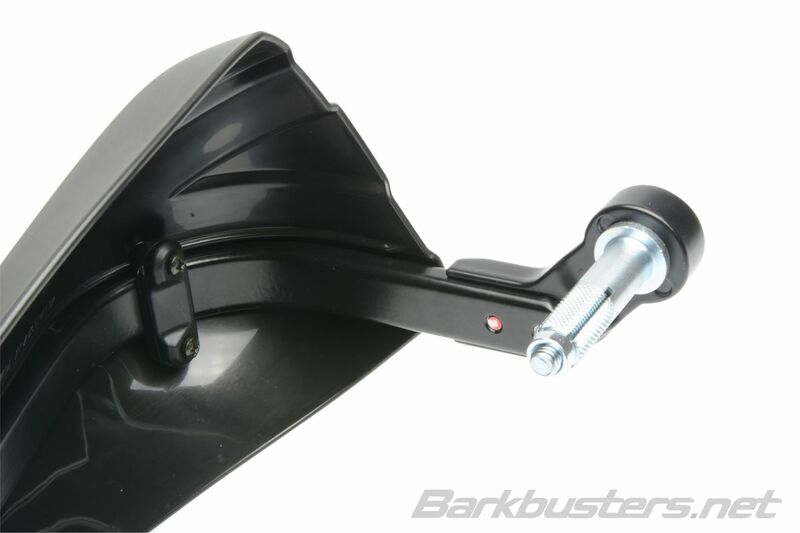 Suzuki GSX 800 S [BARKBUSTERS] - Storm Handguard Set Single Point Clamp Mount-Stuuruiteinde Zwart