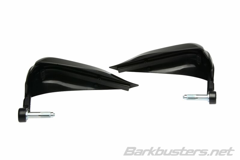 Suzuki GSX 800 S [BARKBUSTERS] - Storm Handguard Set Single Point Clamp Mount-Stuuruiteinde Zwart